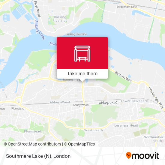 Southmere Lake (N) map