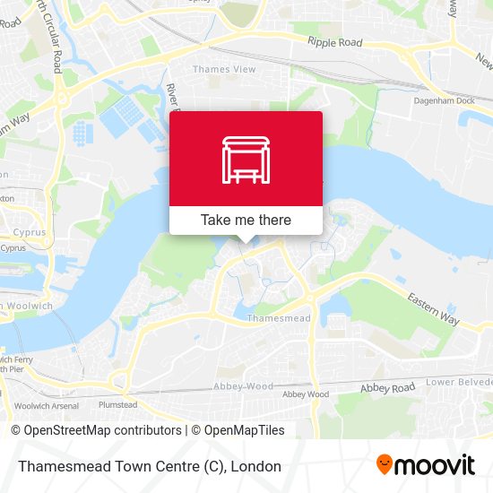 Thamesmead Town Centre map