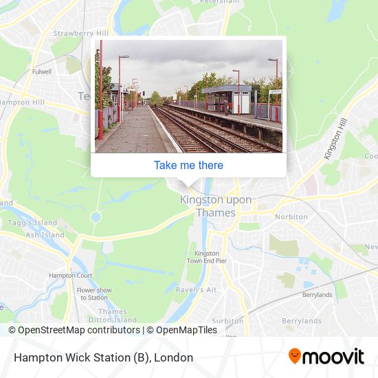 Hampton Wick Station (B) map