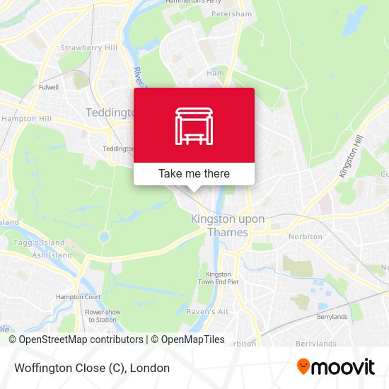 Woffington Close map