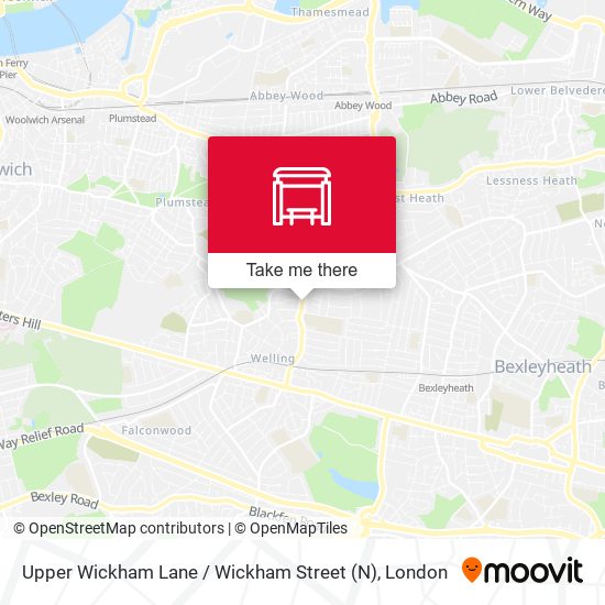 Upper Wickham Lane / Wickham Street (N) map