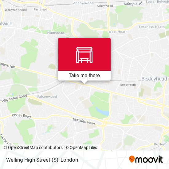 Welling High Street map