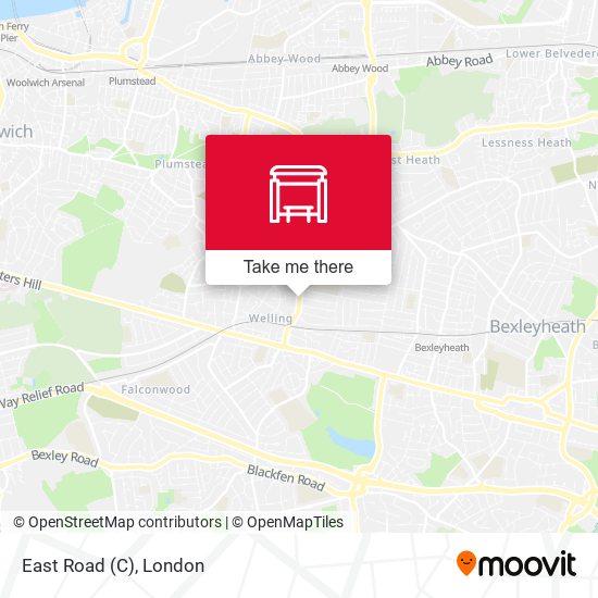 East Road (C) map