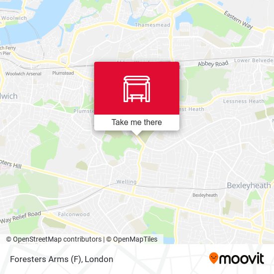 Foresters Arms map