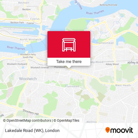 Lakedale Road (WK) map