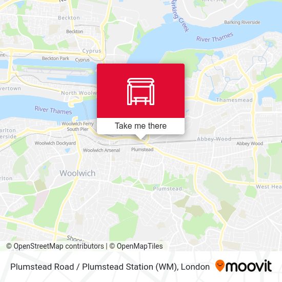 Plumstead Road / Plumstead Station (WM) map