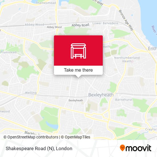 Shakespeare Road (N) map