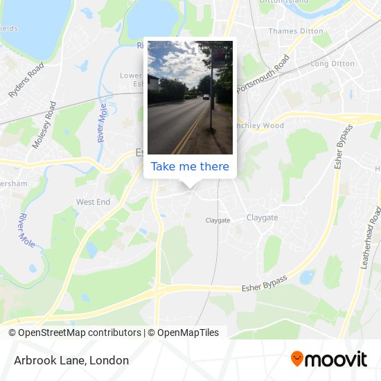 Arbrook Lane map