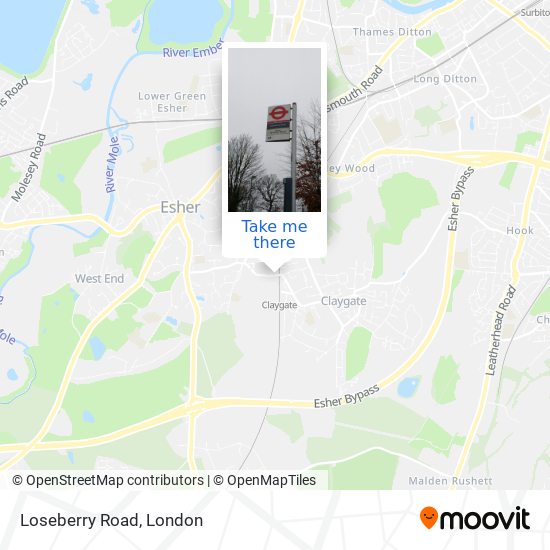 Loseberry Road map