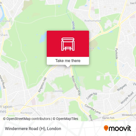 Windermere Road (H) map