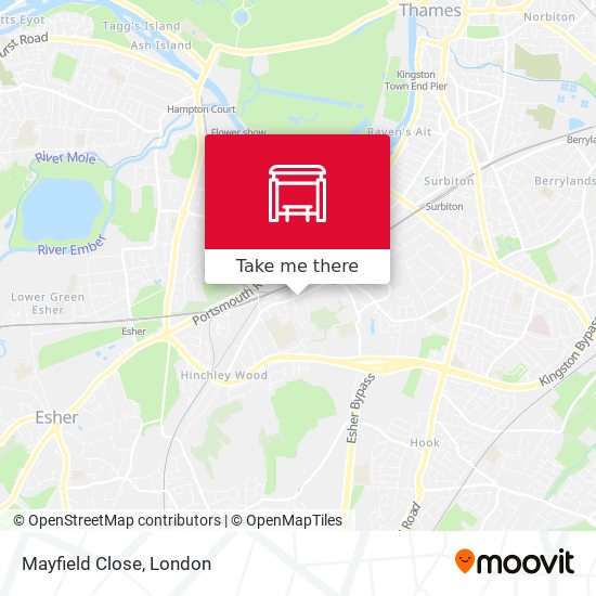 Mayfield Close map