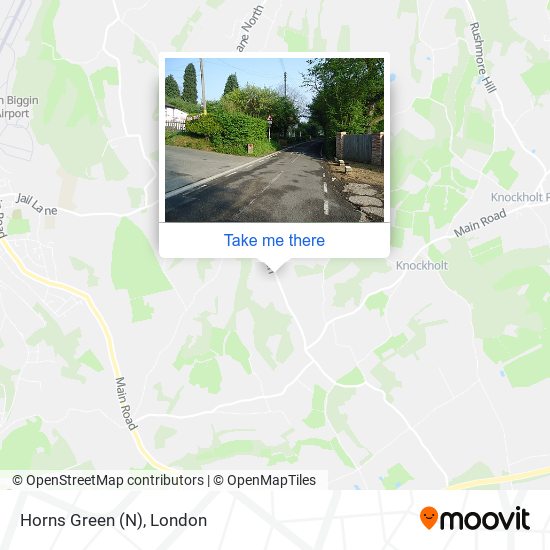 Horns Green (N) map