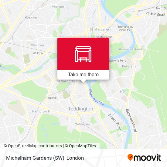 Michelham Gardens (SW) map