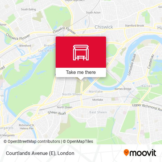 Courtlands Avenue (E) map