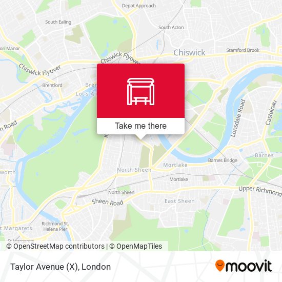 Taylor Avenue (X) map