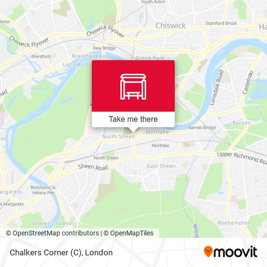 Chalkers Corner map