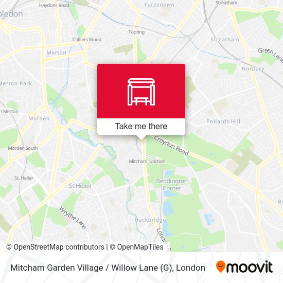 Mitcham Garden Village / Willow Lane map