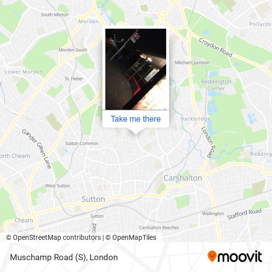 Muschamp Road (S) map
