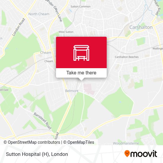 Sutton Hospital map