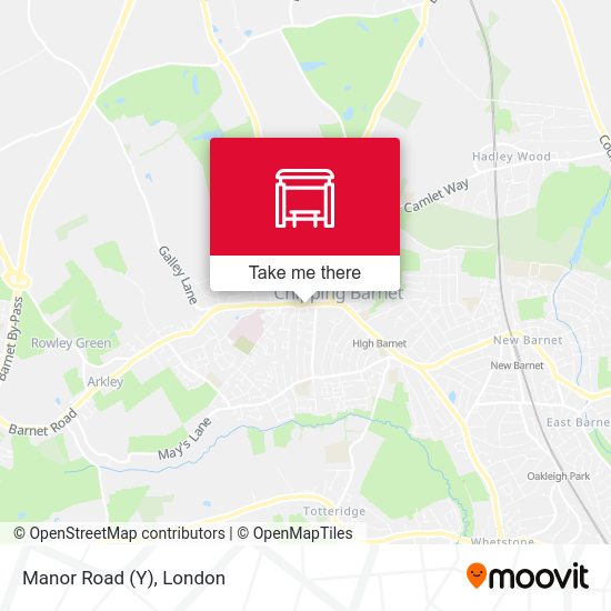 Manor Road (Y) map