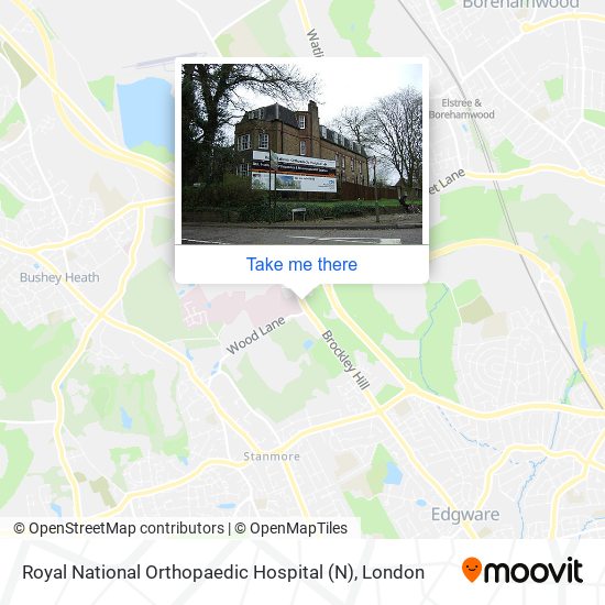 Royal National Orthopaedic Hospital map