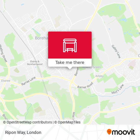 Ripon Way map