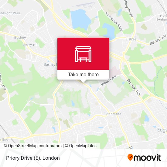 Priory Drive (E) map