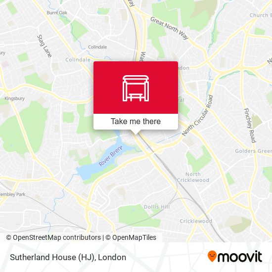 Sutherland House (HJ) map