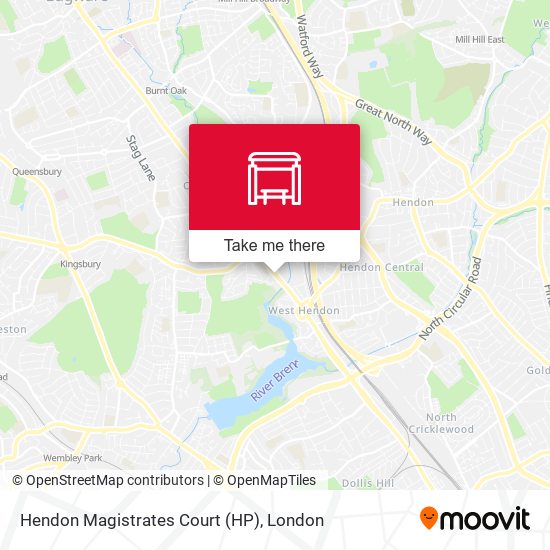Hendon Magistrates Court (HP) map