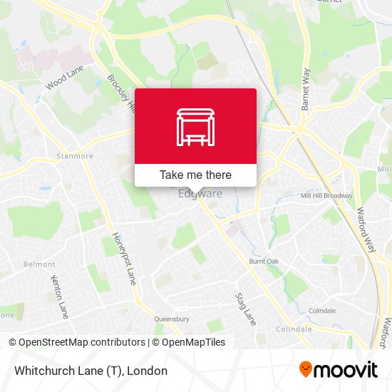 Whitchurch Lane (T) map
