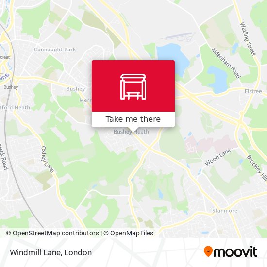 Windmill Lane map