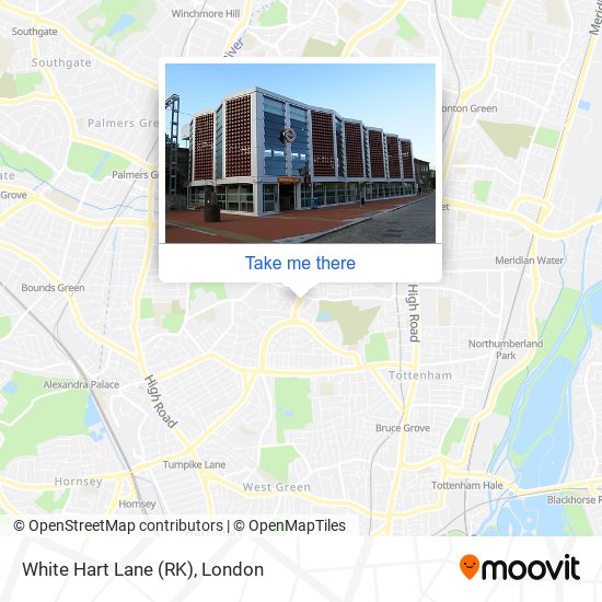 White Hart Lane (RK) map