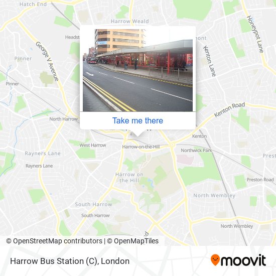 Harrow Bus Station (C) map