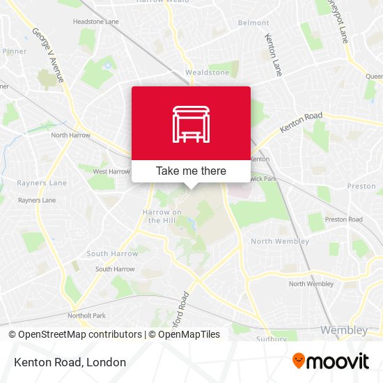 Kenton Road map