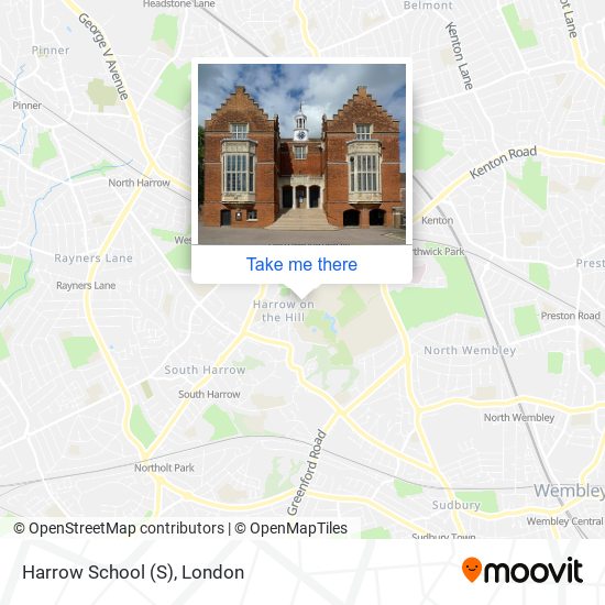 Harrow School map