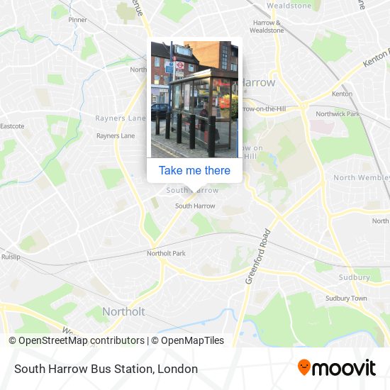 South Harrow Bus Station map