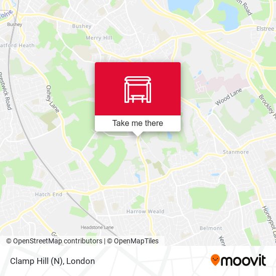 Clamp Hill (N) map