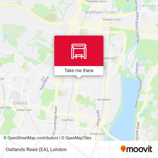 Oatlands Road (EA) map