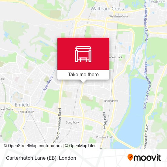 Carterhatch Lane (EB) map