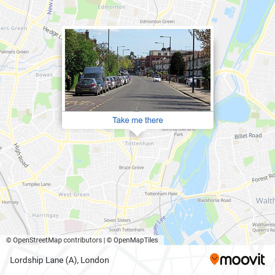 Lordship Lane (A) map