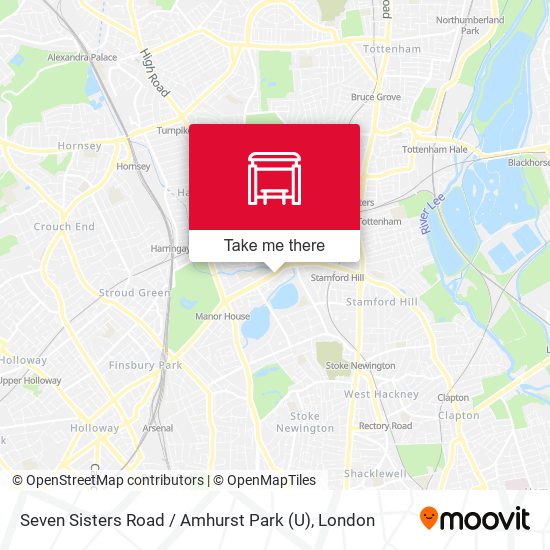 Seven Sisters Road / Amhurst Park (U) map