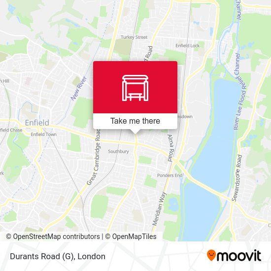 Durants Road (G) map