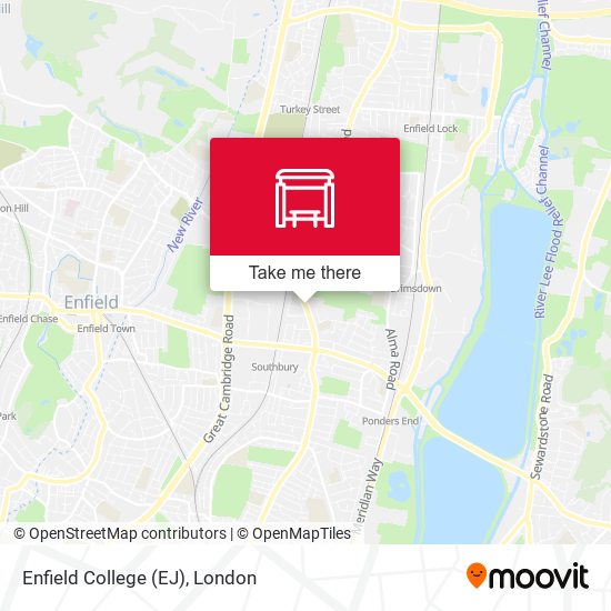Enfield College (EJ) map