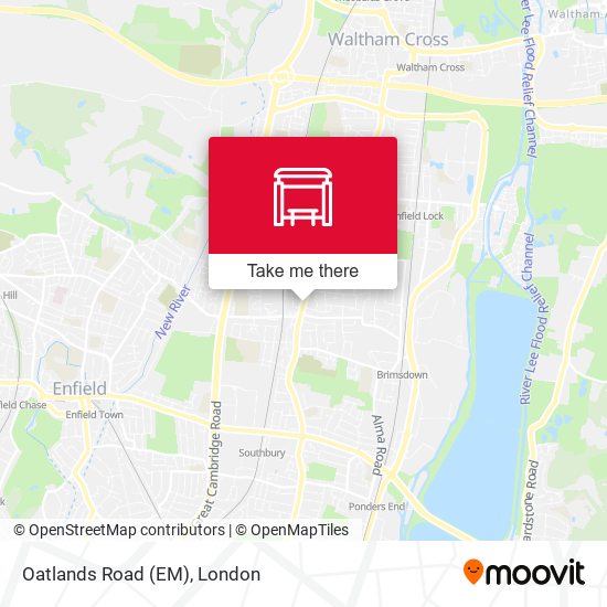 Oatlands Road (EM) map