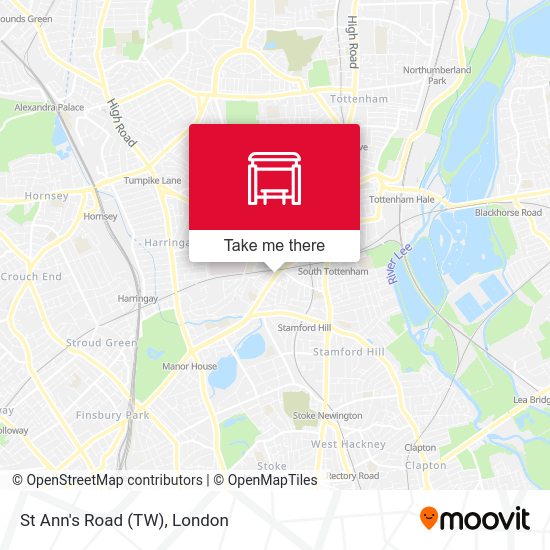 St Ann's Road (TW) map
