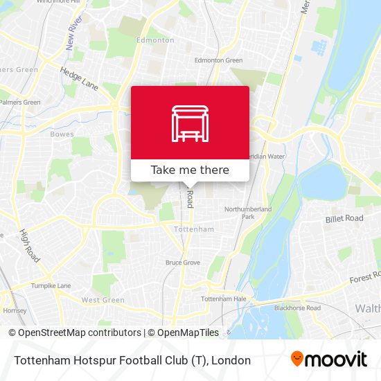 Tottenham Hotspur Football Club map