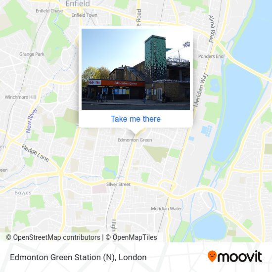 Edmonton Green Station (N) map