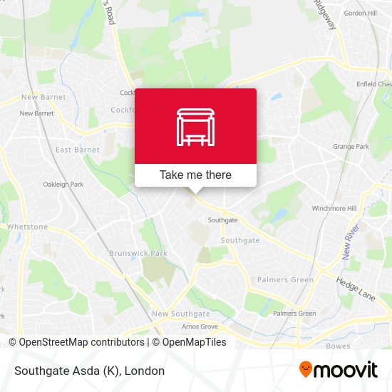 Southgate Asda (K) map