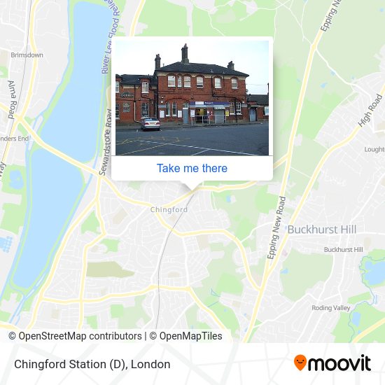 Chingford Station (D) map