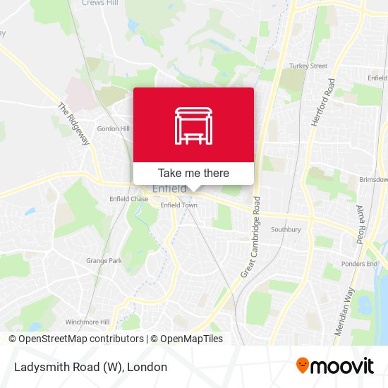 Ladysmith Road (W) map